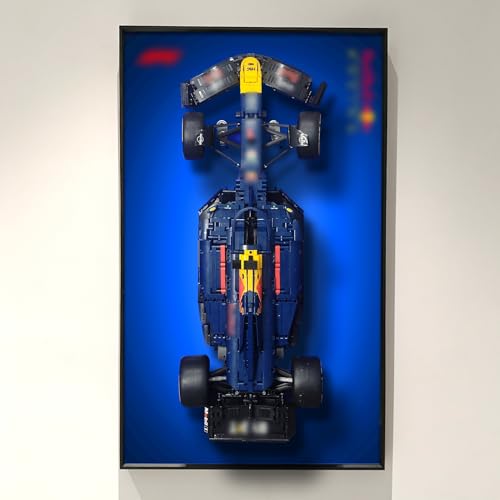 NOVDA Marco de exposición para Lego Technic: Oracle Red Bull Racing RB20 F1 Car, mural de 75 x 45 cm para soporte de coche para Lego 42206 (sin modelo)
