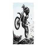 RPLIFE Asciugamano da spiaggia per salto della bici della sporcizia, telo mare sottile ad asciugatura rapida