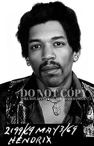 Póster de Jimi Hendrix impreso en 11x17: cuadro de foto rara del legendario guitarrista