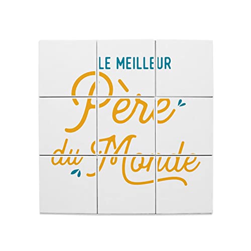 Carreaux Céramique Décoratif Fête des Pères Cadeau Idéal Papa Famille