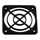 AERZETIX - Satz mit 4 Lüftergitter 40x40 mm aus Kunststoff für PC Drucker Geräte Multimedia-Projektoren | Farbe schwarz