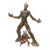 Dragon Models Guardians of The Galaxy - Groot with Rocket Raccoon Action Hero Vignette (1/9 Scale)