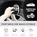 BWBWND Car Tire Shine Applicator, High-Density Sponge Tyre Dressing Applicator Pad with Curved Handle, Reusable Wheel Polishing Brush Auto Detailing Foam for Applying Tire Shine