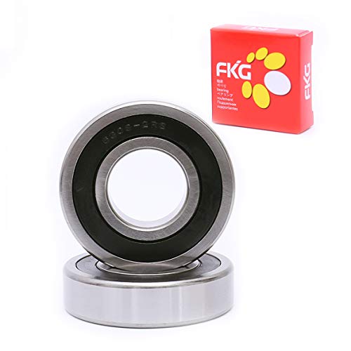 Image of FKG 6308-2RS 40x90x23mm Deep Groove Ball Bearing Double Rubber Seal Bearings Pre-Lubricated 2 Pcs
