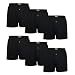 Produktbild best basics 6er Pack Schwarze Boxershorts Set für Herren lockere Jersey Boxer S  6XL (2XL, 6er)