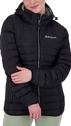 Veste courte-pointée femme avec capuche amovible pour affronter le froid du quotidien