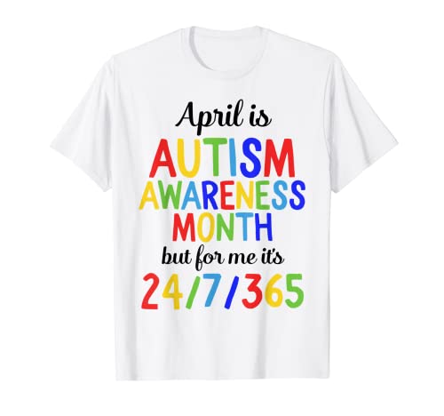 Abril es el Mes Nacional de Concientización sobre el Autismo Hijo Puzzle Camiseta