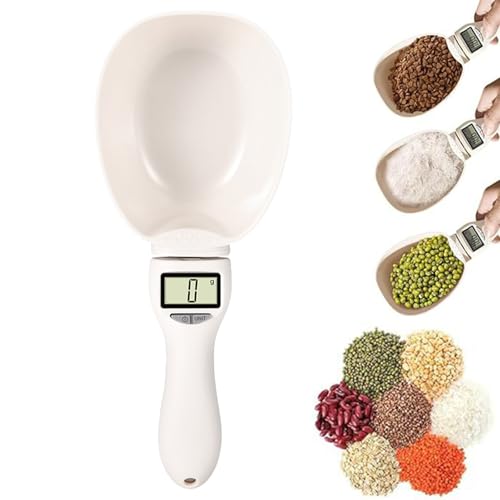 Electronic Measuring Spoon with Conversion, Adjustable Digital Measuring Spoon Scale with Lcd Screen, Household Weighing Scoop f