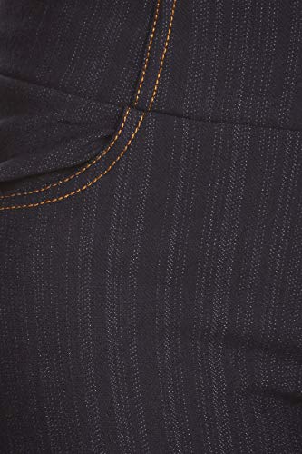Women's High Waist Stretch Skinny Knit Fleece Lined Denim Jeggings Full Length (2Xl, Navy-A32) #TOP3