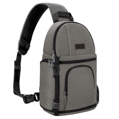 MOSISO Camera Sling Bag, DSLR/SLR/Mirrorless Camera Case Shockproof Photography Camera