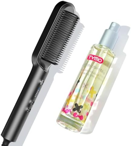 TYMO Heat Protection Spray for Hair + TYMO Ring Hair Straightening Brush