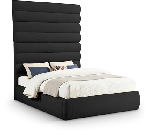 Meridian Furniture B1256Black-Q90 Adam Collection Modern | Contemporary Queen Bed