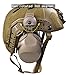 Lightweight Construction Tactical Fast Helmet Integrated NVG Mount Adjustable Size for Adult and Teenager (TAN)