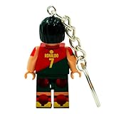 PAP Products Custom Ronaldo Keychain – Portugal 2022 Jersey – Distinctive Block-Style Aesthetic – Ronaldo Stuff for Fans