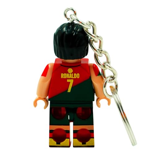 PAP Products Custom Ronaldo Keychain – Portugal 2022 Jersey – Distinctive Block-Style Aesthetic – Ronaldo Stuff for Fans