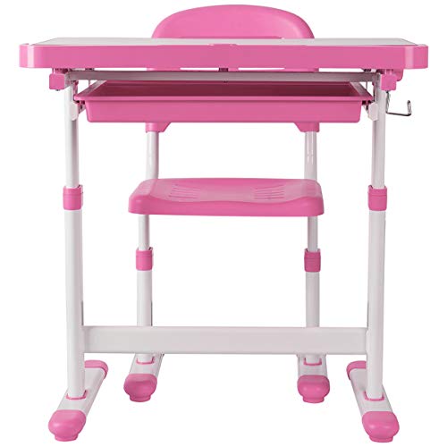 CONJUNTO MESA E CADEIRA INFANTIL COM AJUSTE DE ALTURA E ANGULAÇÃO E ESTOJO EMBUTIDO – PCYES, PLMCMI0