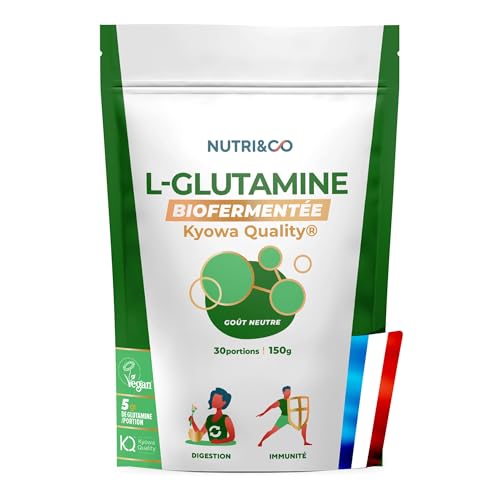 NUTRI & CO L-Glutamine en poudre Bio-fermentée Qualité Kyowa® - V...