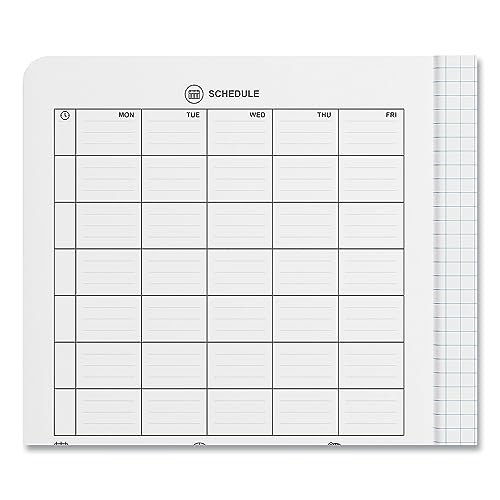 Universal Quad Rule Composition Book, Quadrille Rule (4 sq/in), Black Marble Cover, (100) 9.75 x 7.5 Sheets by Universal - Used condition - Image 3