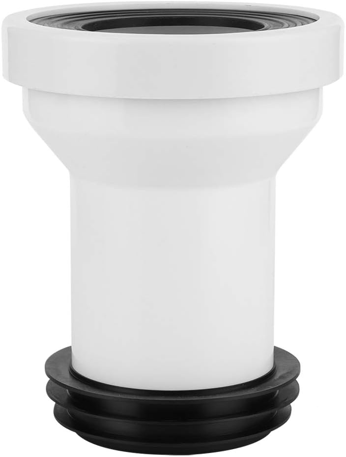 Oumefar Toilet Drain Adapter Heightening Sewage Pipe Connection Outlet Pipe Rubber Sealing Dark Turn Water Tank Sewage Pipe Toilet for Bathroom