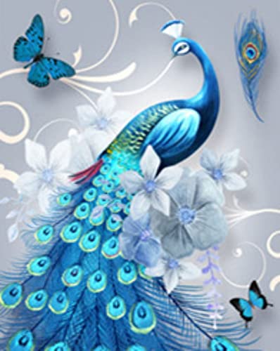 Kit peinture au diamant 5D paon en strass complet broderie