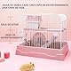 Hamsterkäfig mit Belüftung, Ebenen und Zubehör; ideal für Zuhause und Unterhaltung Ihres Haustiers.