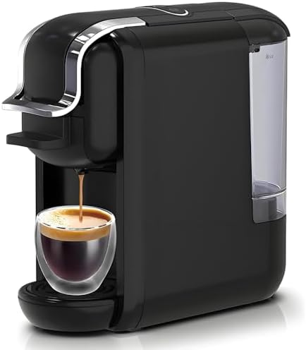 4-in-1 Pods Coffee Maker 19Bar, Compact ...