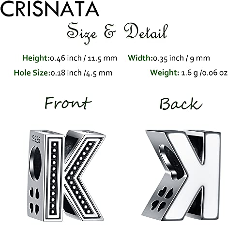 Vintage Initial A-Z Letter Charms, 925 Sterling Silver 26 Alphabet Beads Openwork 4 Leaf Clover, fits European Bracelet Necklace, Idea Gift for Family/Lover/Friends2