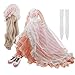 Set di parrucche di gonna Scarpe Calze Accessori Set completo per 1/3 BJD Dolls Bambole snodate a sfera 21-23 pollici 60 cm (Pink)