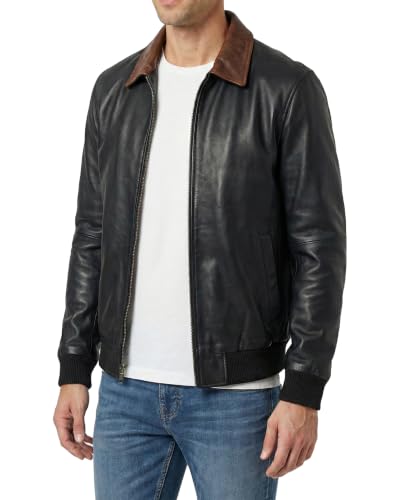 Image of Decrum Men Leather Jacket - Casual Stylish Real Lambskin Leather Jackets for Mens