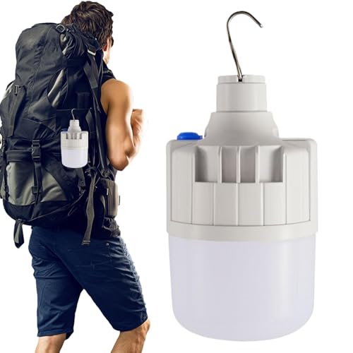 Luz de tienda de campaña, bombilla USB - linterna LED blanca para acampar, iluminación decorativa, super brillo Lámpara de jardín no protegida para almacén