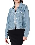 Glamorous Embellished Denim Jacket Chaqueta Vaquera, Azul (Antique Wash Ai), 38 (Talla del Fabricante: 10) para Mujer