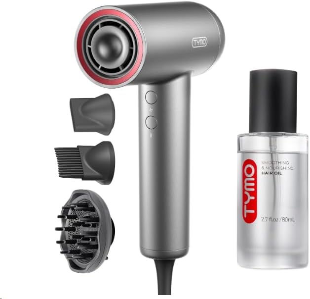 TYMO Hair Dryer with Diffuser + TYMO Weightless Hair Oil