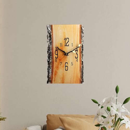 Horloge murale rectangulaire haut de gamme avec affichage annuel pour loft - 8