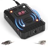 PCXWTLN Dissuasore per martore con ultrasuoni, spaventapore per auto, con luce flash e controllo sensore, batteria per auto, batteria ricaricabile da 12 V, per garage, soffitta e giardino, 1