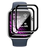 Carantee 2 Pièces Verre trempé pour Apple Watch se/6/5/4 40mm, 9H Ultra Résistant 0,33mm Vitre Protection, Toucher Sensible, Anti Empreintes, HD Sans Bulles Protection écran, 3D Protection Écran