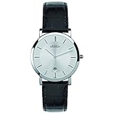 Michel Herbelin ClassicUhrwerk: Schweizer QuarzwerkGehäuse: Durchmesser 36 mm / EdelstahlBand: Breite 19 mm / Lederarmband schwarzSchließe: DornschließeKrone: Krone auf TubusGlas: SaphirglasZifferblatt: weißWasserdichte: 3 bar