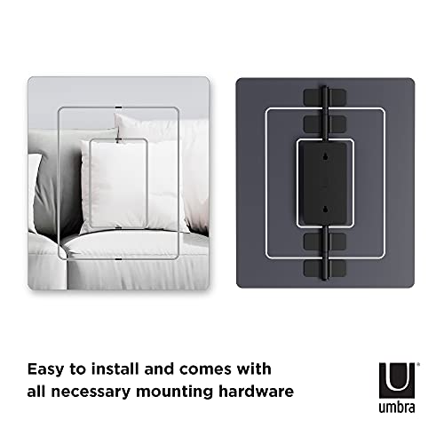 Umbra Echo Decorative Wall Mirror For Entryway, Rectangle, Clear #TOP2