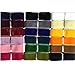 Chenkou Craft 20 Yards 1" Velvet Ribbon Total 20 Colors Assorted Lots Bulk 25mm