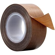 PTFE Tape for Vacuum Sealer Machine, PTFE Coated Fiberglass Tape Heat Resistant Tape, Insulation Adhesive Tape 0.51-Inch x 33 Feet x 0.18mm