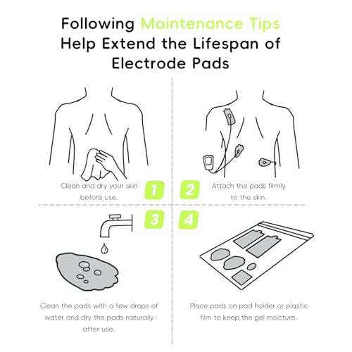 Image of 20 Pack TENS Unit Electrode Pads with Wire Cable Combination Set. Reusable Premium Hydrogel Self-Adhesive TENS Unit Replacement Pads, Compatible with Belifu, AVCOO, NURSAL, TENS 7000, AUVON, Neocarbon