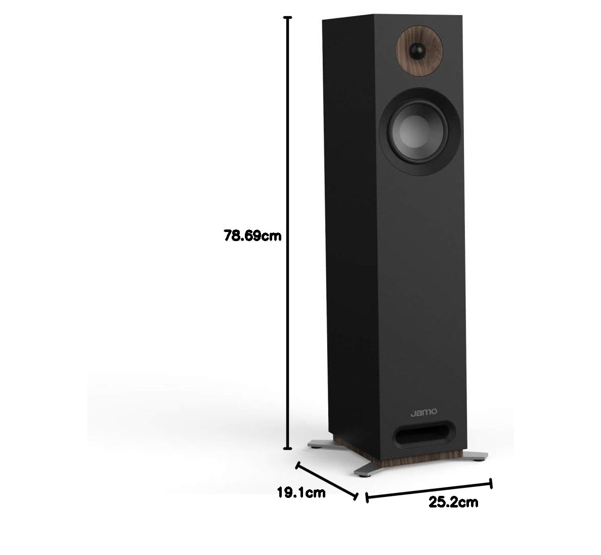 Jamo S 805 B PAR 160W - Altavoces (2.0 Canales, Alámbrico, 160 W, 49-26000 Hz, 8 Ω) Negro