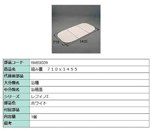 g݊W 710mm × 1,455mm iFFzCg RMBX009 p i LIXIL NV TOSTEM gXe 󒍐Yi