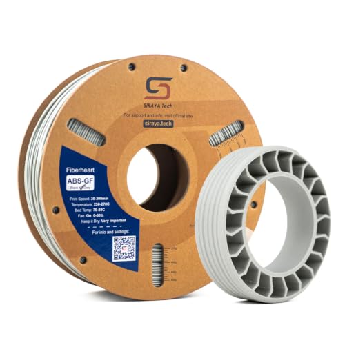 Siraya Tech Fibreheart ABS-GF 3D Printer Filament, High-Temp, Grey, 1kg