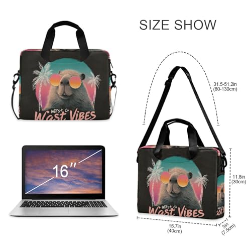 Funda para portátil 15.6 pulg con asa y correa de hombro miniatura 5
