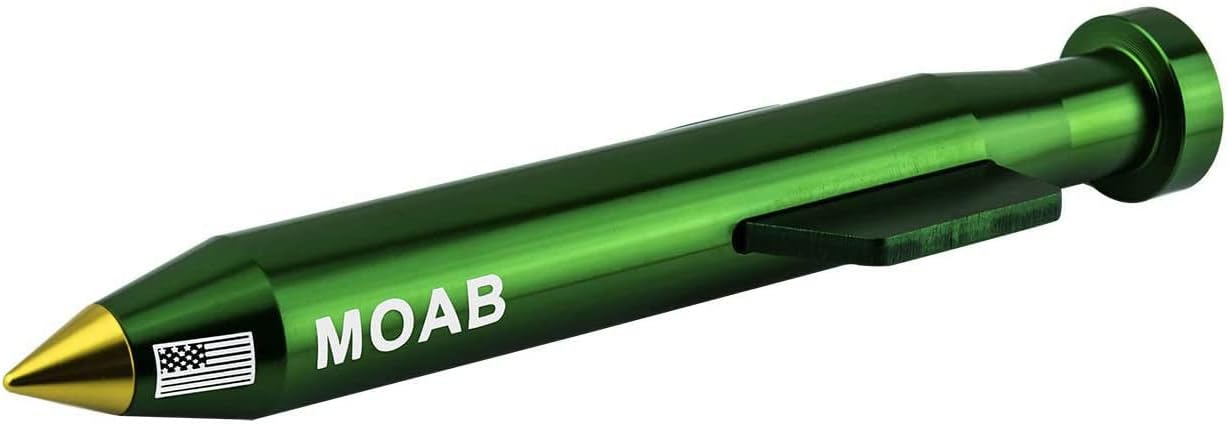 VMS Racing Green Gold Moab Antenna in Heavy Gauge CNC Machined Billet Aluminum Short Compatible with Ford Raptor F-150