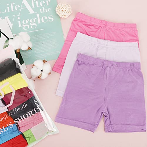 Hollhoff 12 Pack 6-7T Girls Dance Shorts, Bike Shorts For Playgrounds And Gymnastics, Breathable And Safe Active Shorts #TOP5