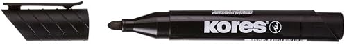 Kores XP1 Bullet Tip Permanent Marker Pen, 3 mm Line Width, Black