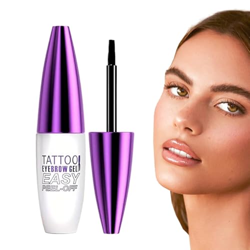 Pele el gel de cejas - Tinte de cejas larga y lástima | Tinte de geel de ceja del festival verzihnic | Festival de soldadura Tattoo Tinted Cheebrows de color y cejas más llenas