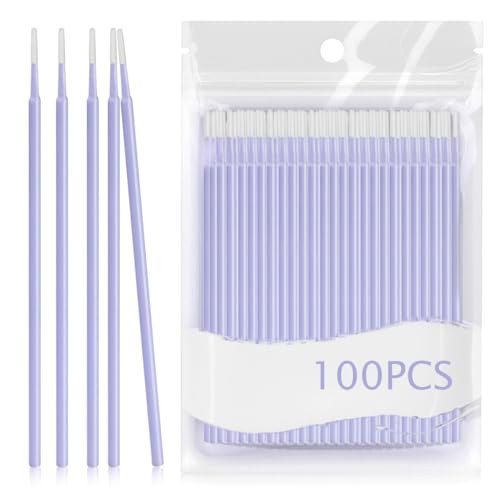Image of MAYCREATE 100-Count Fine Tip Cotton Swabs for Makeup Removal Eyeliner Mascara Precision Removal Excess cosmetics Cotton Swabs Makeup Tools for Eyeliner Fixing & Sharpening & Lip Liner Correction