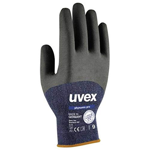 Uvex 60062 Phynomic Pro Glove, Size 9, Blue/Black/Anthracite